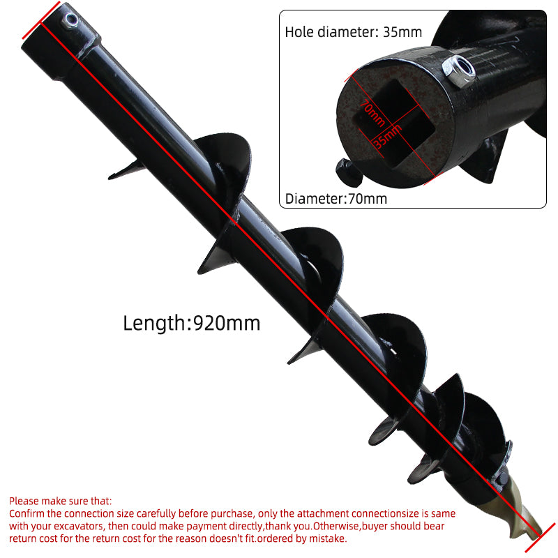 Mini Skid Steer hydraulic Auger Attachment Post Hole Drilling Tool Us inventory