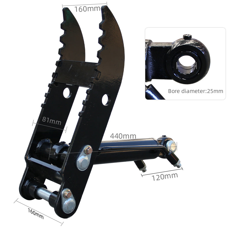 Fits For Mini Excavators Small Digger Attachment Kit Hydraulic Thumb Clip Clamp