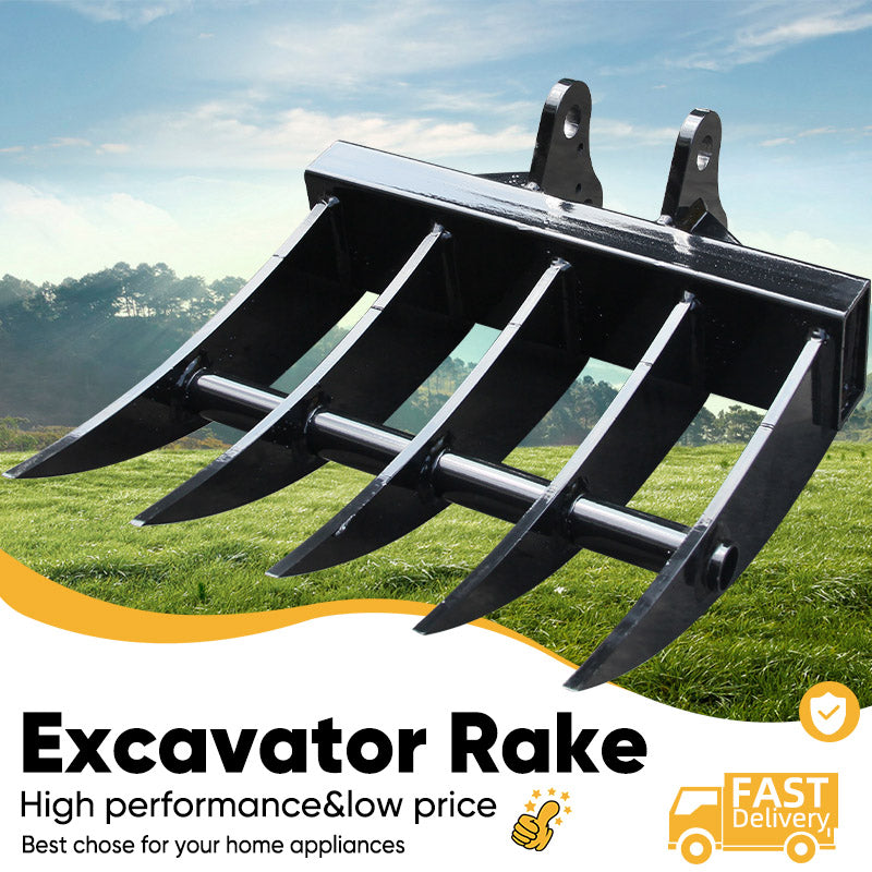 NEW MACHPRO Attachment Rake Attachments Tools for Mini Excavators Excavator