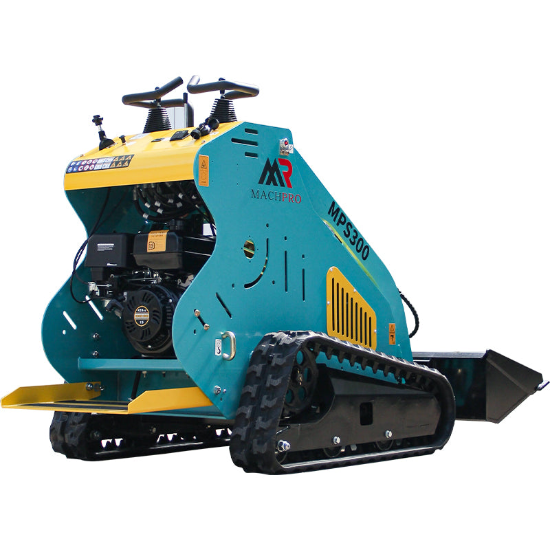 13.5HP Hydraulic Mini Skid Steer Loader Compact Guided Drive Track Gasoline