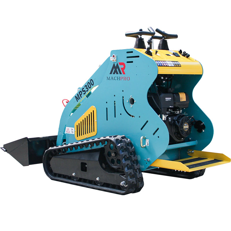 13.5HP Hydraulic Mini Skid Steer Loader Compact Guided Drive Track Gasoline