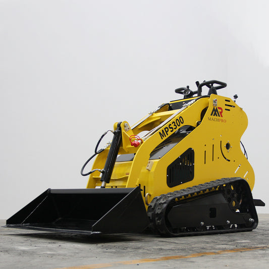 New POWERFUL 13.5HP Hydraulic Mini Skid Steer Loader Stand-on Track Gas Garden