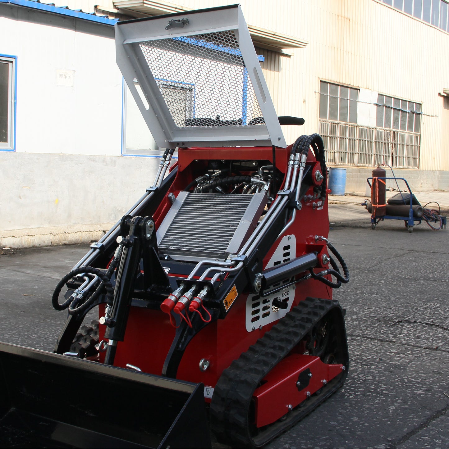 2025 13.5HP Mini Skid Steer Loader B&S Gasoline Stand-on Gas Electric Start