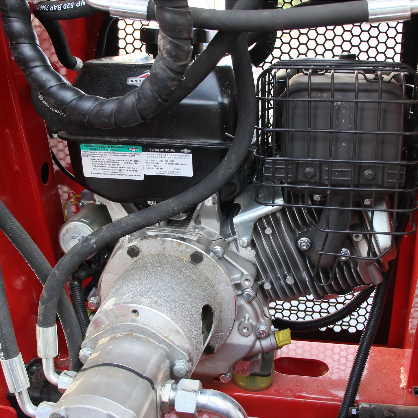 2025 13.5HP Mini Skid Steer Loader B&S Gasoline Stand-on Gas Electric Start