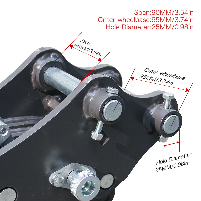 0.8-1.5Ton Mini Excavators Excavator Attachment Quick Hitch Coupler Attachments