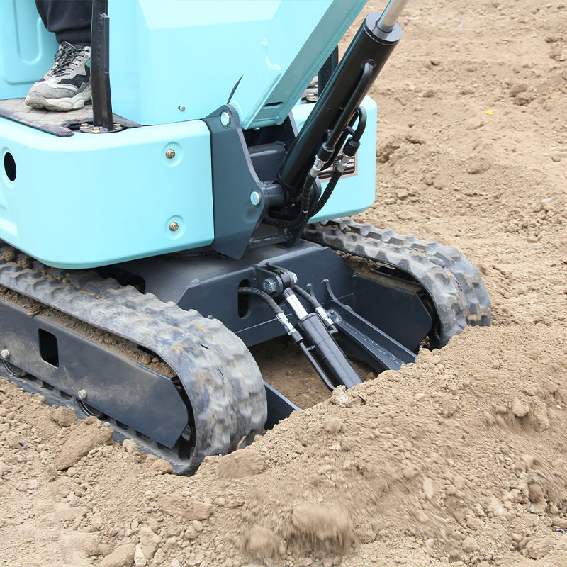 Mini Excavator Hydraulic Thumb 1.1 Ton Digger Gas Tracked Crawler Kubota Diesel