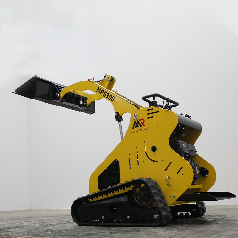 New POWERFUL 13.5HP Hydraulic Mini Skid Steer Loader Stand-on Track Gas Garden