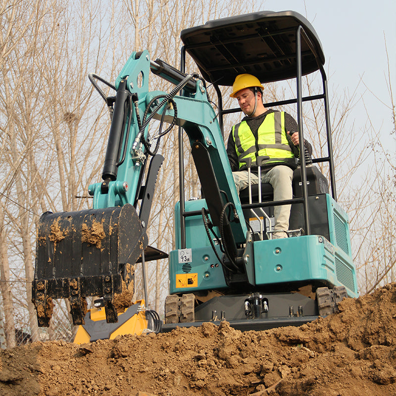 A Mini Excavator 1.8Ton w/Kubota Diesel Engine Hydraulics Digger USA Stock New
