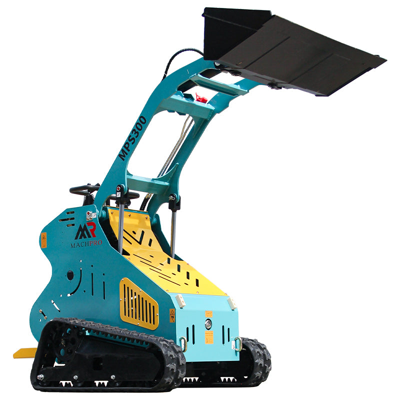 13.5HP Hydraulic Mini Skid Steer Loader Compact Guided Drive Track Gasoline