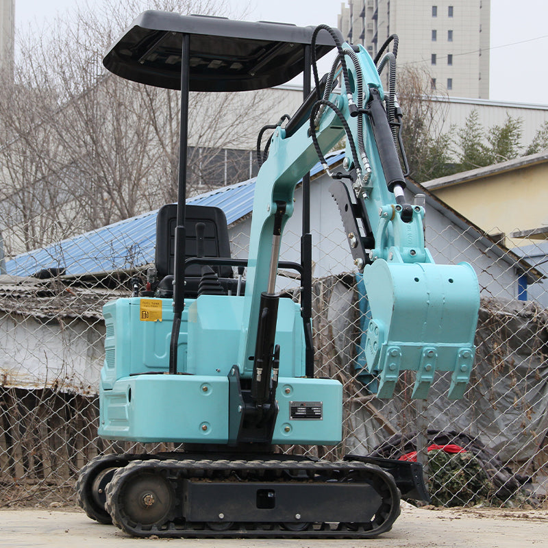 Mini Excavator Hydraulic Thumb 1.1 Ton Digger Gas Tracked Crawler Kubota Diesel