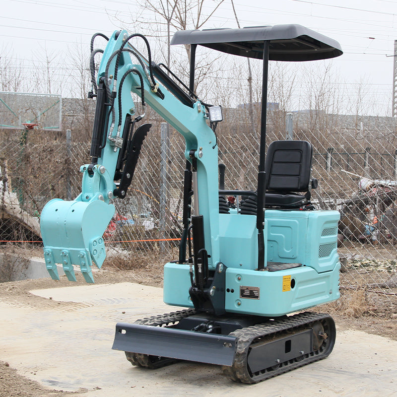 Mini Excavator Hydraulic Thumb 1.1 Ton Digger Gas Tracked Crawler Kubota Diesel