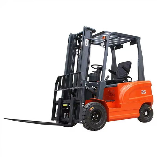 2000kg (4400lbs) Electric Forklift 3000mm Lift - 60V AC Motor Sit-Down Counterbalance Fork Lift Truck with Solid Tires & Side Shifter