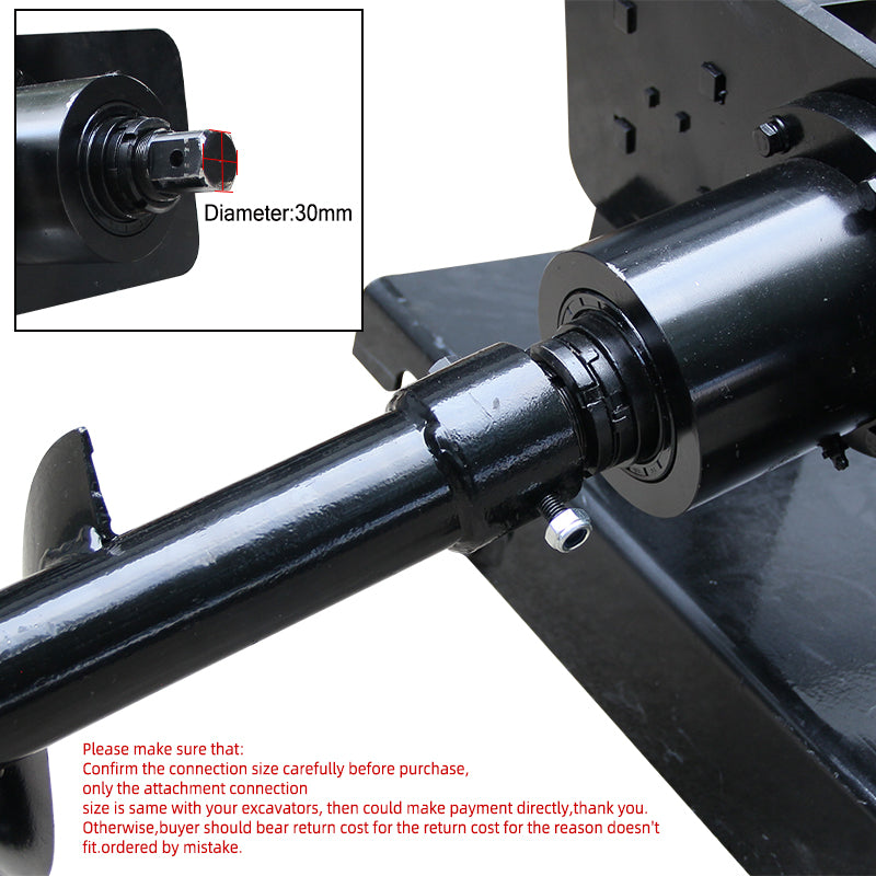 Mini Skid Steer hydraulic Auger Attachment Post Hole Drilling Tool Us inventory
