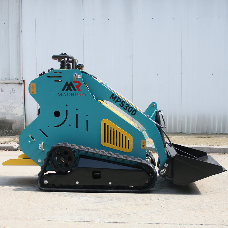 13.5HP Hydraulic Mini Skid Steer Loader Compact Guided Drive Track Gasoline