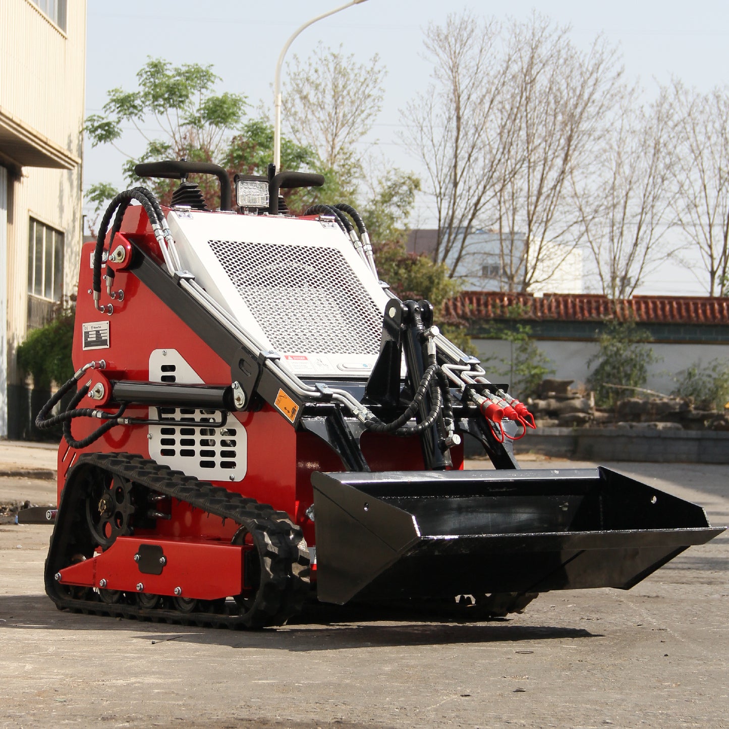 2025 13.5HP Mini Skid Steer Loader B&S Gasoline Stand-on Gas Electric Start