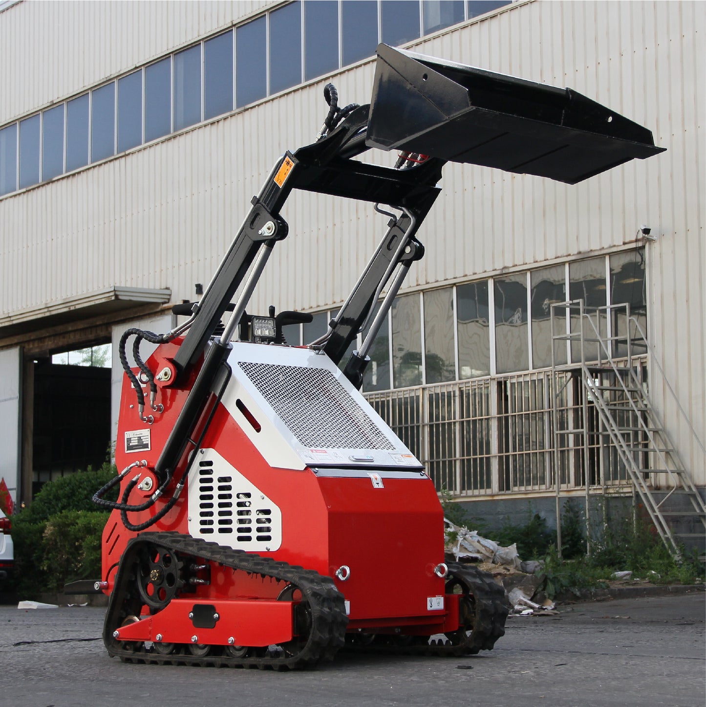 2025 13.5HP Mini Skid Steer Loader B&S Gasoline Stand-on Gas Electric Start