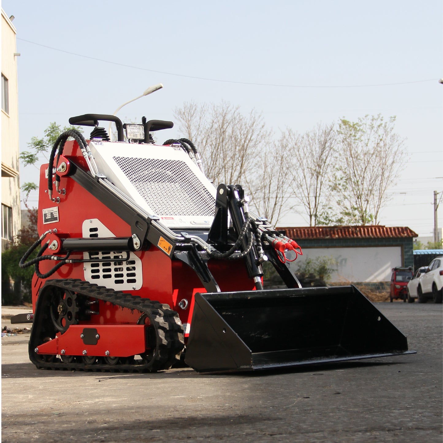 2025 13.5HP Mini Skid Steer Loader B&S Gasoline Stand-on Gas Electric Start