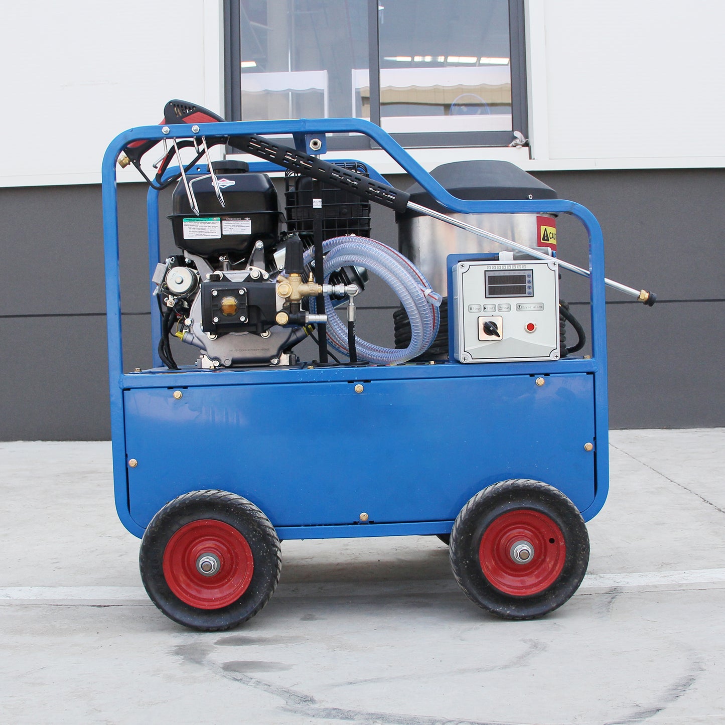 Mach pro H4000 Industrial Hot Water Pressure Washer – 4060 PSI, 212°F Diesel High-Temp Cleaner with Briggs & Stratton Engine & Italian AR Pump (BLUE)