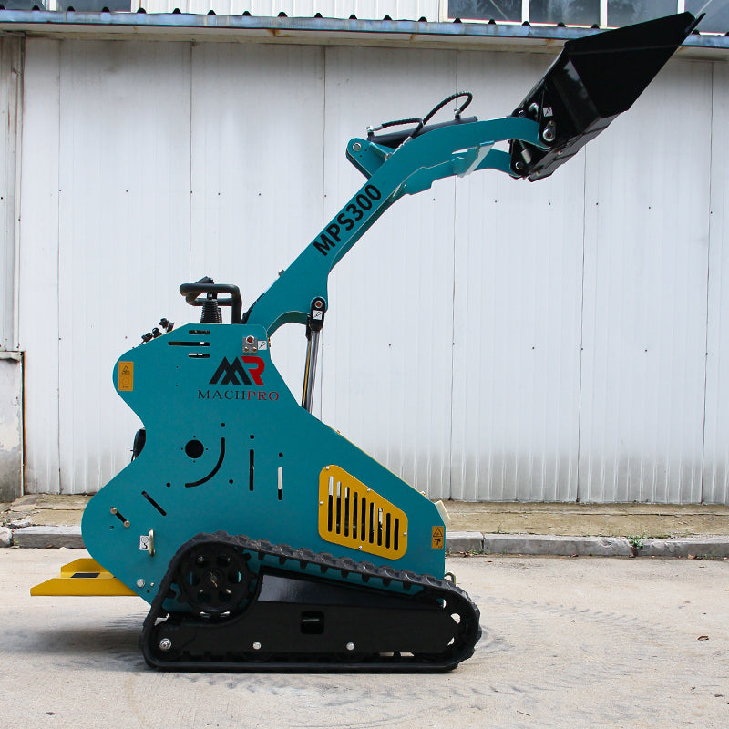 13.5HP Hydraulic Mini Skid Steer Loader Compact Guided Drive Track Gasoline