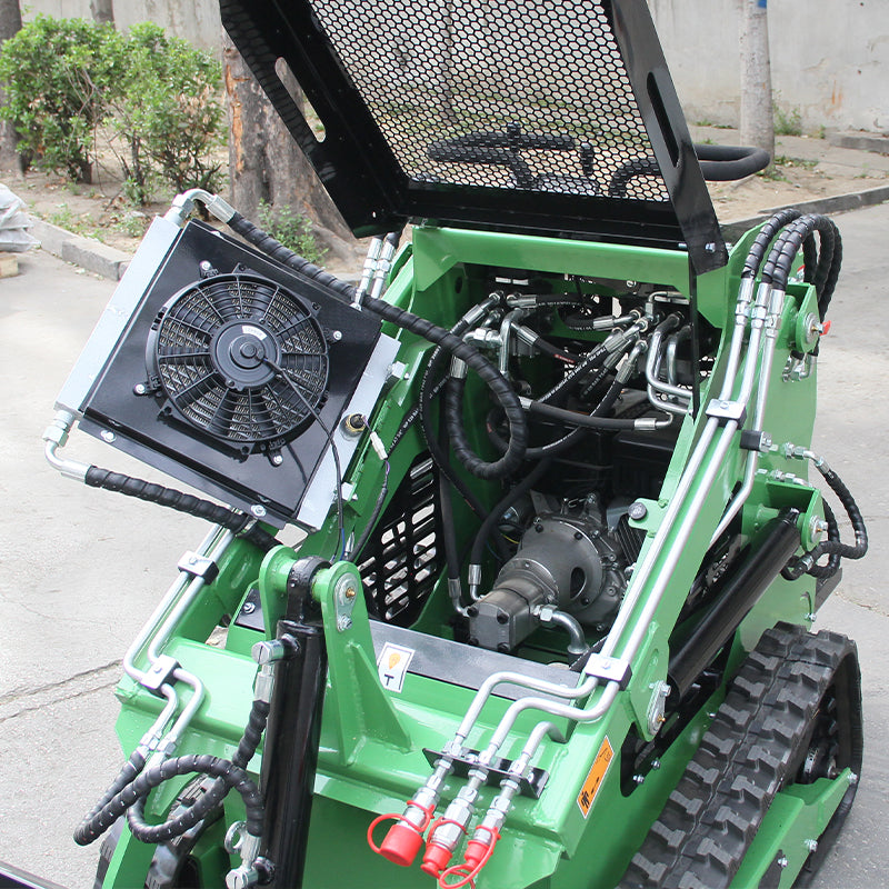 Stand-on Crawler Mini Skid Steer Loader with 13.5HP Engine Gas Bucket In USA