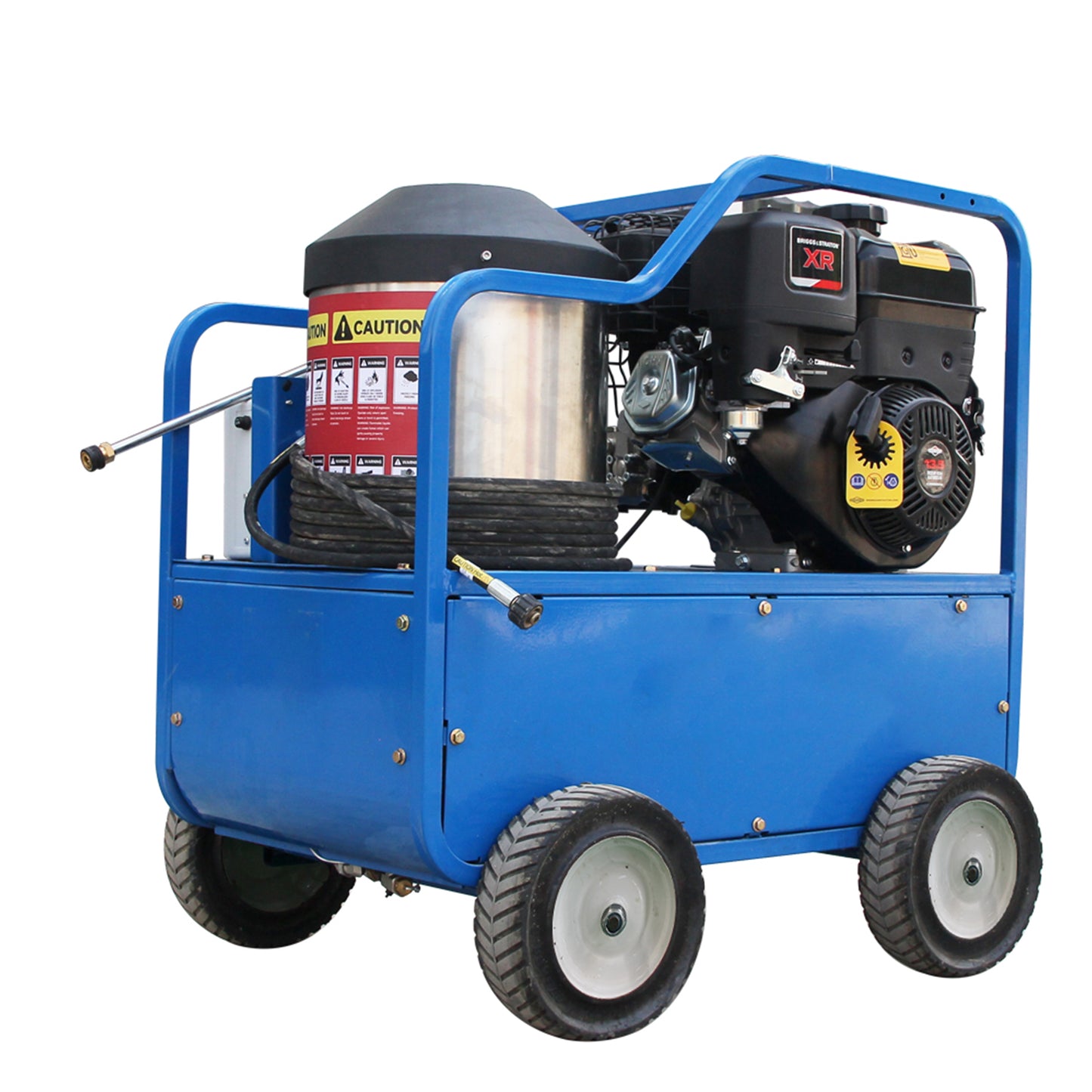 Mach pro H4000 Industrial Hot Water Pressure Washer – 4060 PSI, 212°F Diesel High-Temp Cleaner with Briggs & Stratton Engine & Italian AR Pump (BLUE)