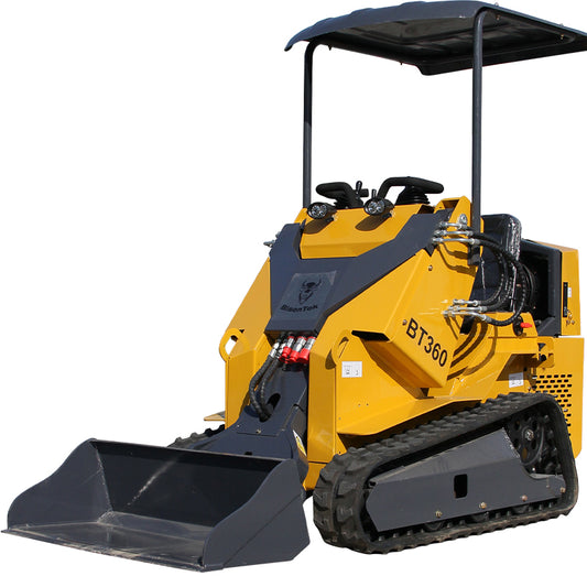 NEW 13.5HP Ride-on Mini Skid Steer Loader WIth Track Celling Riding In CAN Stock Farm