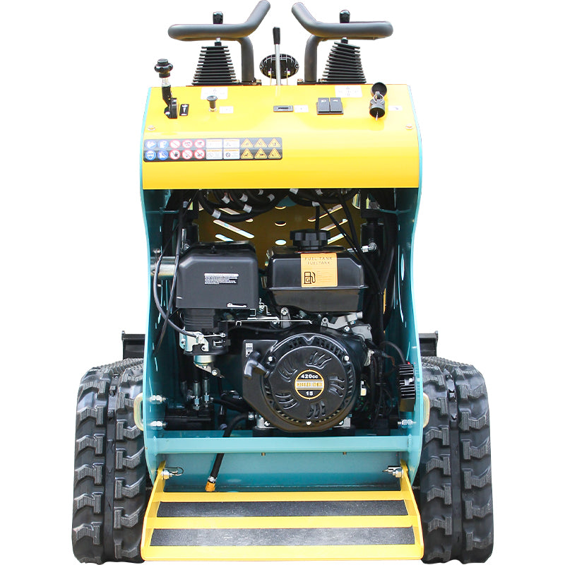 13.5HP Hydraulic Mini Skid Steer Loader Compact Guided Drive Track Gasoline