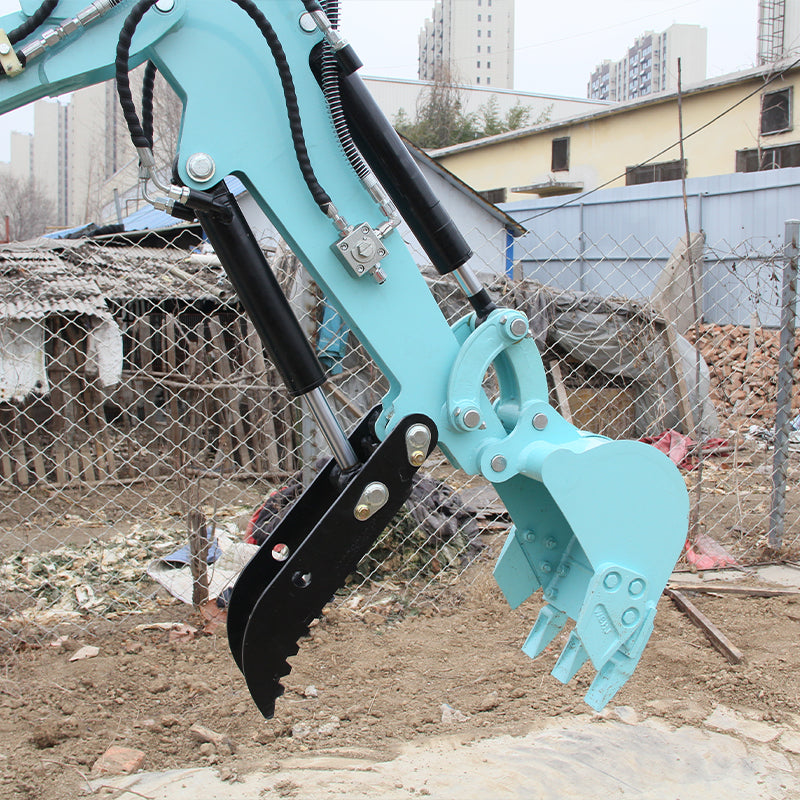 Mini Excavator Hydraulic Thumb 1.1 Ton Digger Gas Tracked Crawler Kubota Diesel