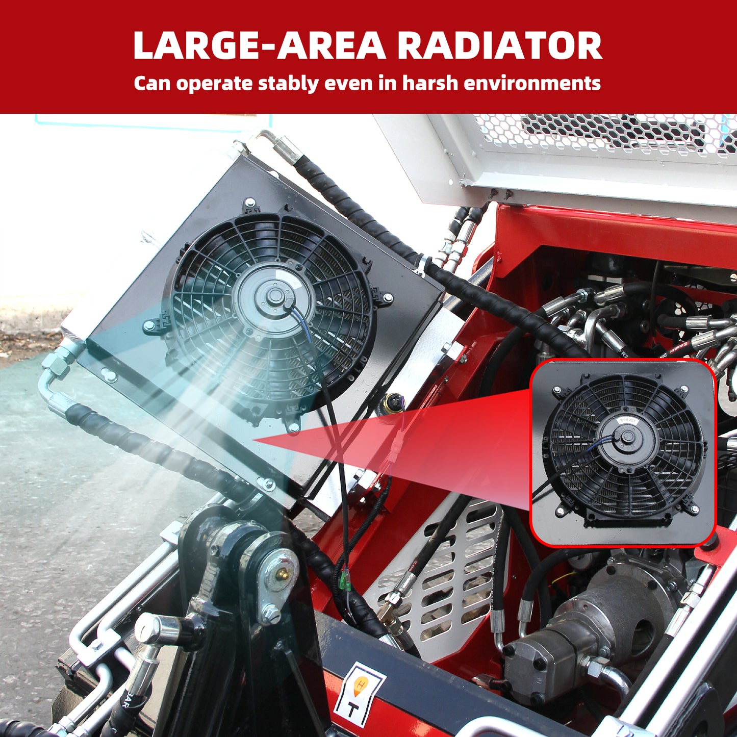 2025 13.5HP Mini Skid Steer Loader B&S Gasoline Stand-on Gas Electric Start