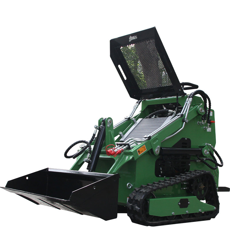 Stand-on Crawler Mini Skid Steer Loader with 13.5HP Engine Gas Bucket In USA