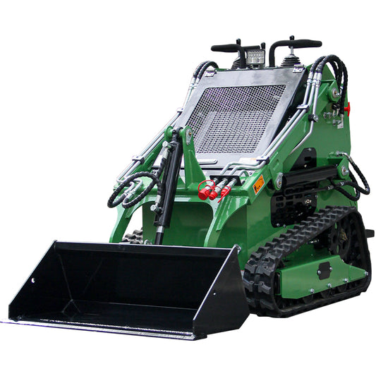 Stand-on Crawler Mini Skid Steer Loader with 13.5HP Engine Gas Bucket In USA