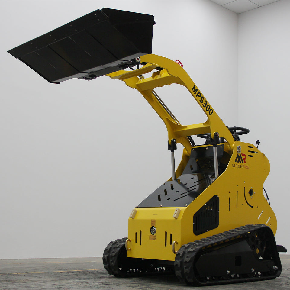 New POWERFUL 13.5HP Hydraulic Mini Skid Steer Loader Stand-on Track Gas Garden