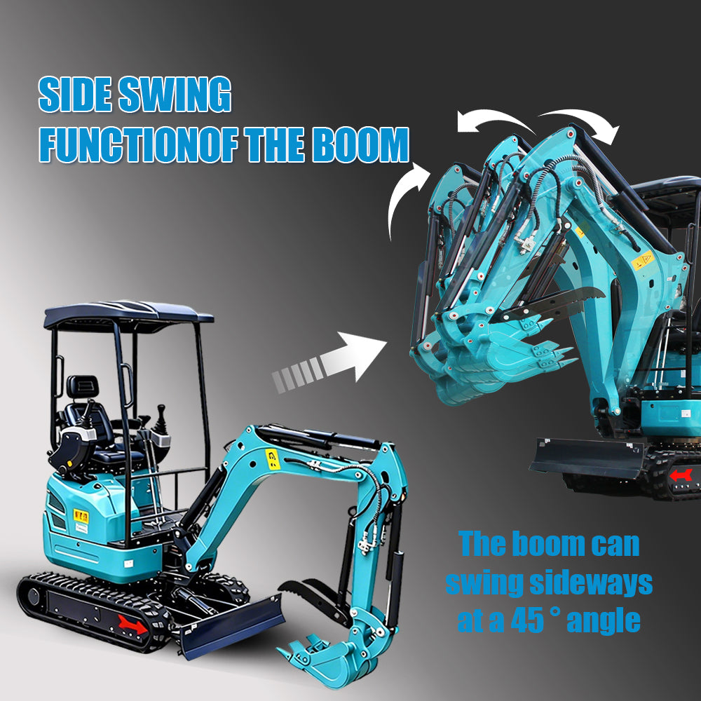 2.5 Ton Mini Excavator, With 16.5 HP Diesel KubotaEngine, 3-Cylinder Diesel Engine, US In Stock, Suitable for Gardening and Landscaping etc