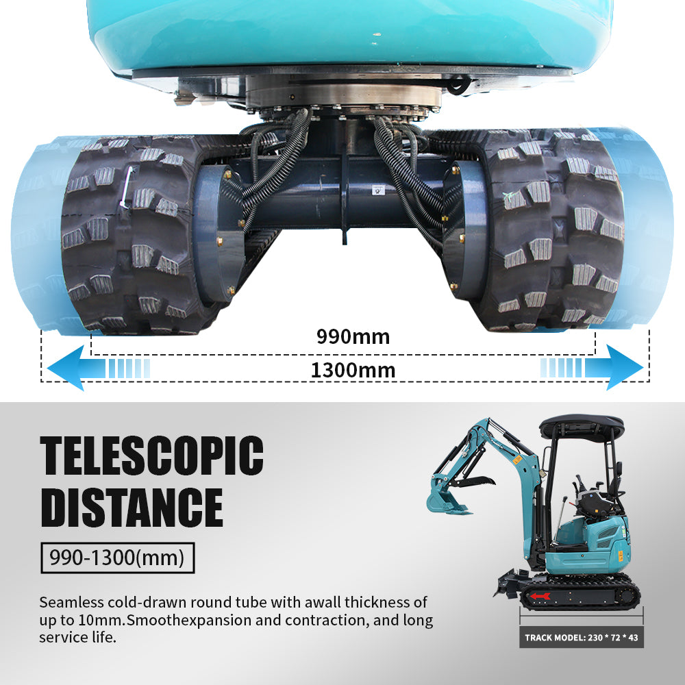2.5 Ton Mini Excavator, With 16.5 HP Diesel KubotaEngine, 3-Cylinder Diesel Engine, US In Stock, Suitable for Gardening and Landscaping etc