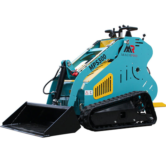13.5HP Hydraulic Mini Skid Steer Loader Compact Guided Drive Track Gasoline