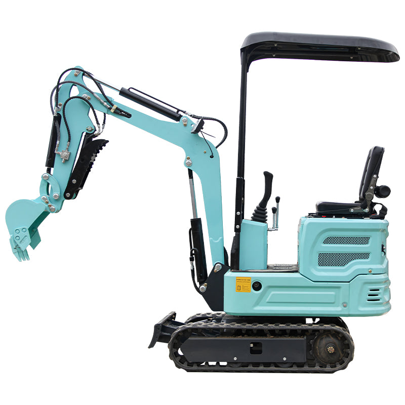 Mini Excavator Hydraulic Thumb 1.1 Ton Digger Gas Tracked Crawler Kubota Diesel