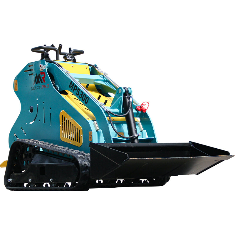 13.5HP Hydraulic Mini Skid Steer Loader Compact Guided Drive Track Gasoline