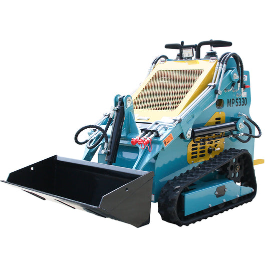 13.5HP Mini Skid Steer Crawler Attachments Stand-on Electric Start EPA Gasoline