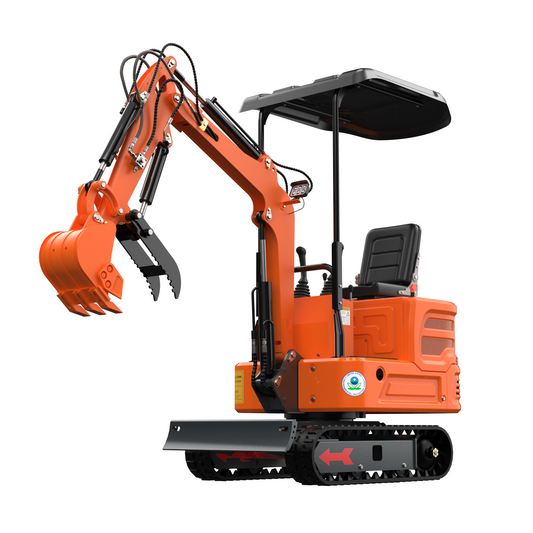 FREE SHIP Mini Excavator 1 Ton Digger 13.5hp Gas Tracked Crawler B&S EPA Engine