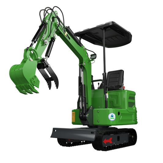 FREE SHIP Mini Excavator 1 Ton Digger 13.5hp Gas Tracked Crawler B&S EPA Engine