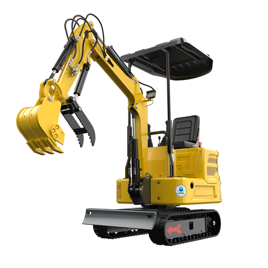 13.5HP 2000Lbs Crawler Mini Hydraulic Excavator Thumb Clamp Garden In CAN Stock