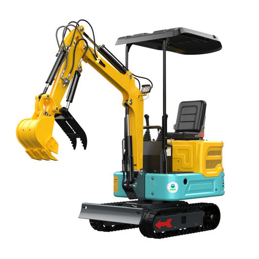 13.5HP 2000Lbs Crawler Mini Hydraulic Excavator Thumb Clamp Garden In CAN Stock