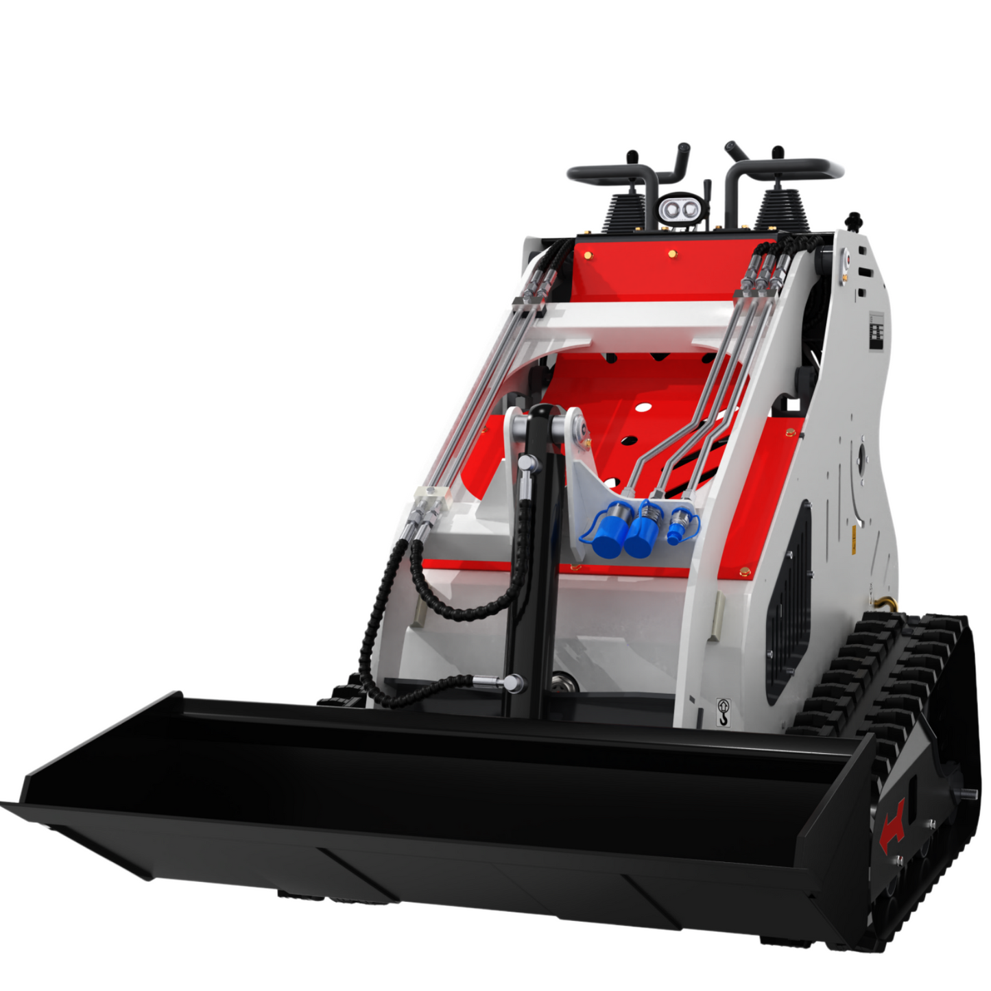 MachPro 39" Ultra-Narrow Stand-On Mini Skid Steer – Zero Tail Swing & Walk-Behind Dual Mode, 13.5HP Briggs & Stratton EPA Engine, Compact Track Loader for Tight Spaces, Farms & Landscaping